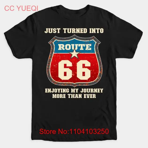 Футболка Просто превращается в маршрут 66 наслаждайтесь моим путешествием больше