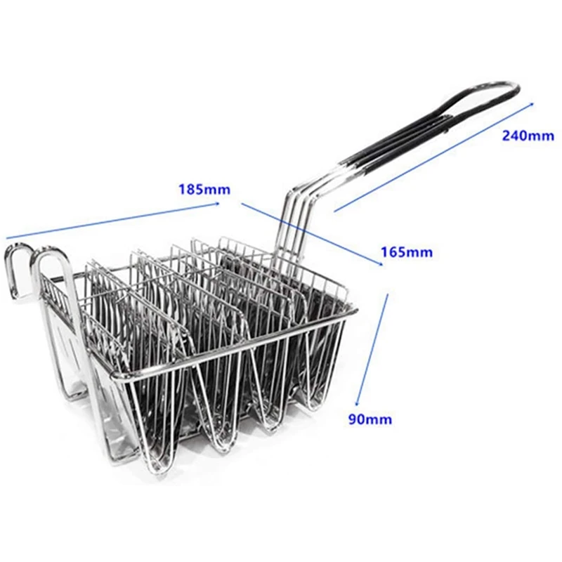 

Taco Fryer Basket, Taco Shell Fryer, Holds 4 Shells Deep Fryer Taco Holders Basket With Grip Handle Taco Holder Stand
