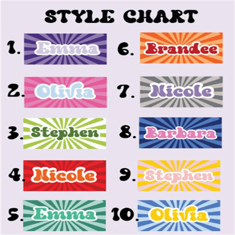 Многоцветное полотенце с радиальным градиентом и именем шрифт