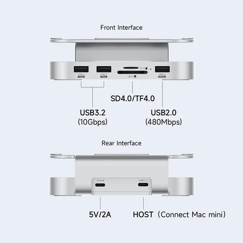 Hagibis концентратор USB C с SSD для Mac Mini M4/M4 Pro