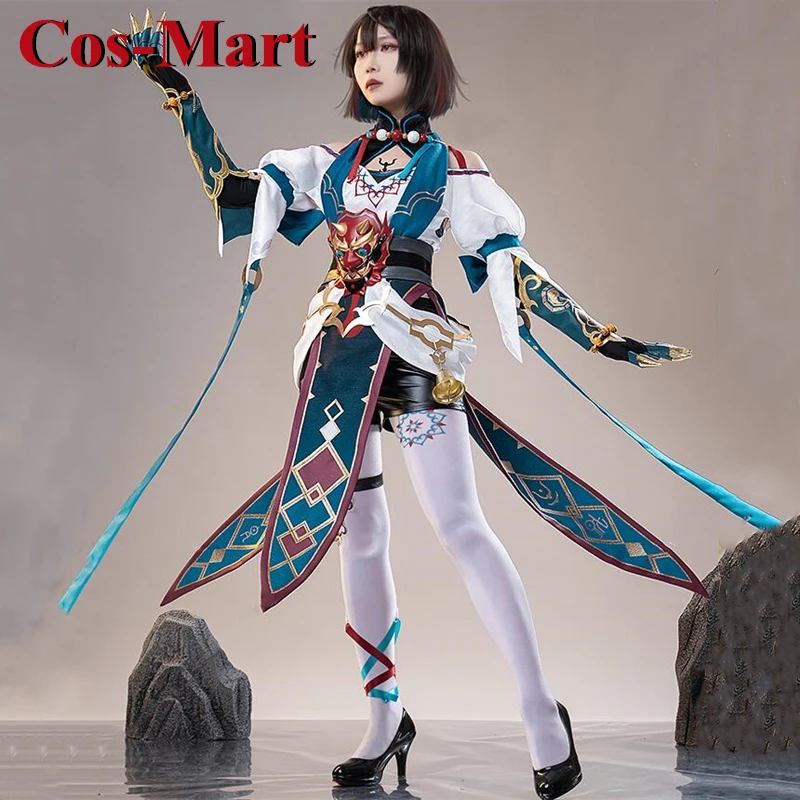 Cos-Mart Game Honkai: Star Rail Xueyi Косплей Костюм Милая изящная милая боевая форма Одежда для