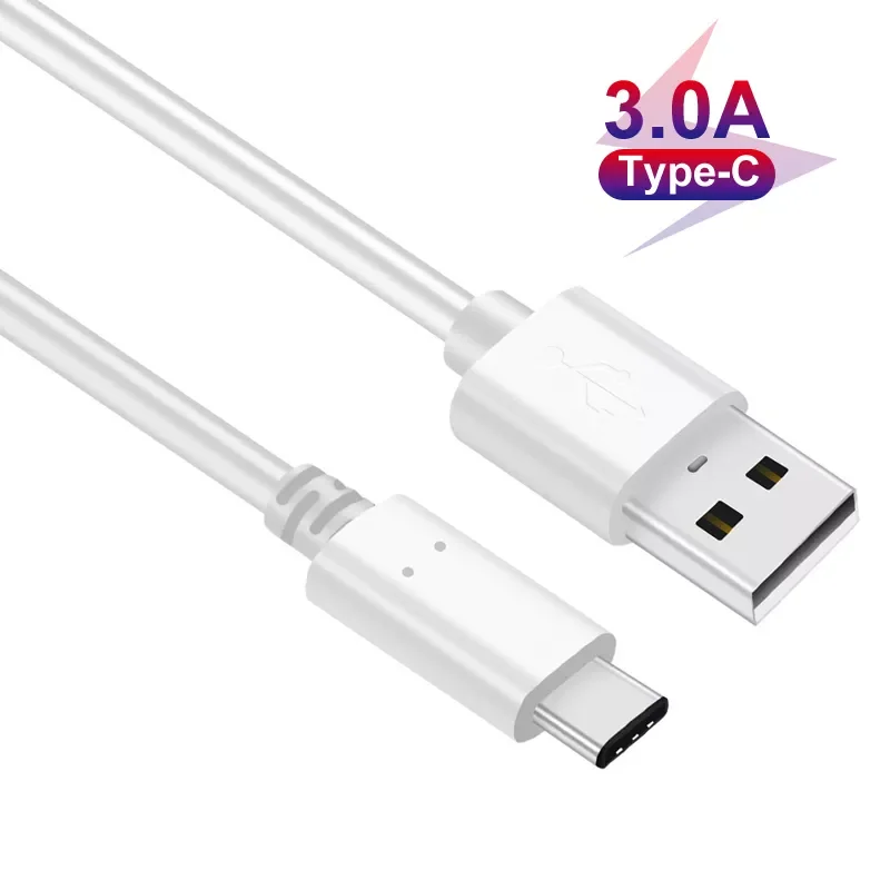 

USB Type C Cable For Vivo Y50 Y30 Y73S Z1x Z5 Y90 Y7s Y15 Google Pixel 4 3a 3 XL Fast Charging USB C Charger Mobile Phone Cables