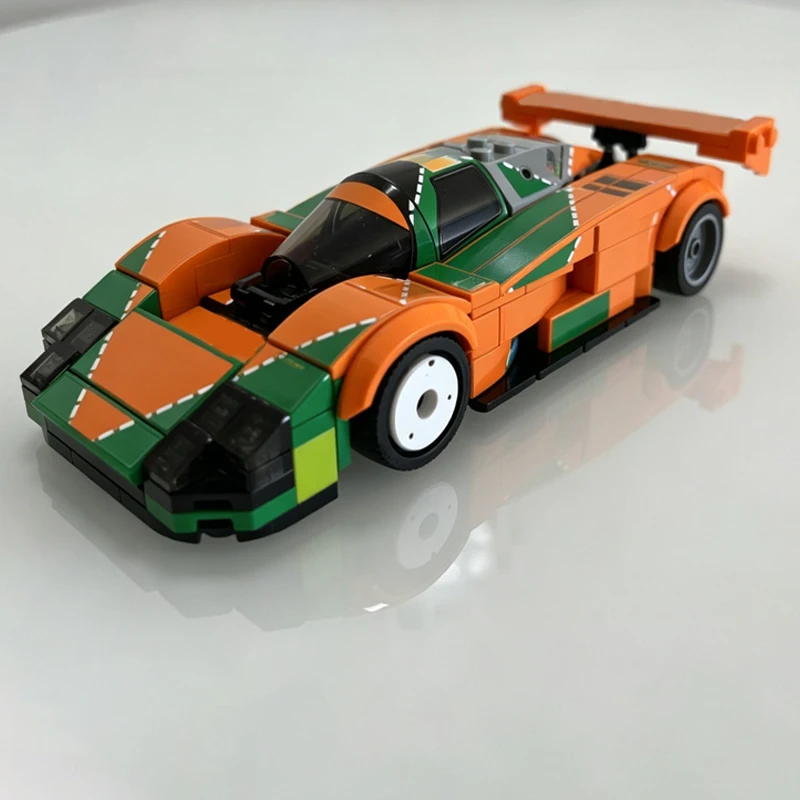 Фото Модель гоночного автомобиля Speed Racing Car MOC, конструктор из строительных блоков 787D WEC IMSA Le Mans, модульная технология, детские праздничные подарки, набор для сборки игрушек №2