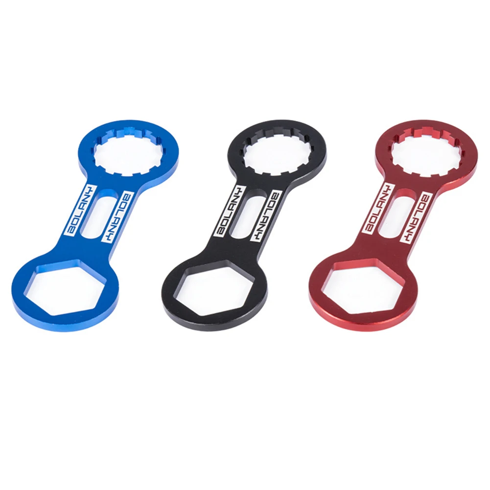 

Bolany Aluminum Alloy Bicycle Front Fork Shoulder Repair Tool Mountain Bike Front Fork Cap Wrench Disassembly Removal Tools
