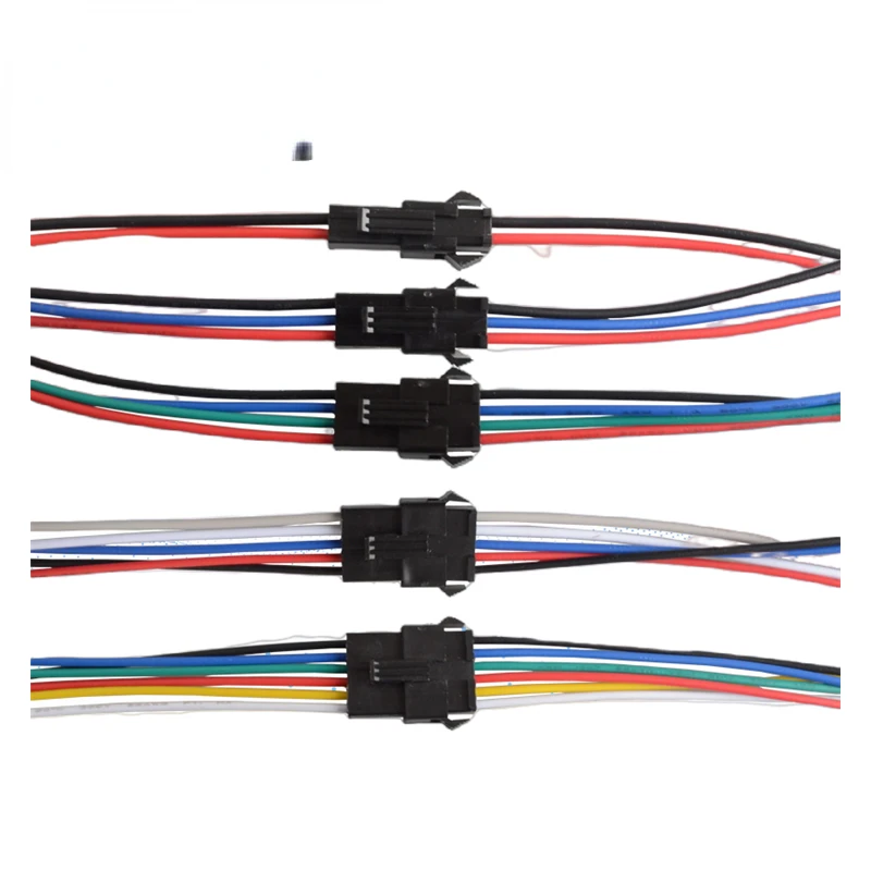 Акция! Длинные штекеры JST SM фоторазъем SM2P светодиодный ные разъемы 2P 3P 4P 5P 6P 5 пар