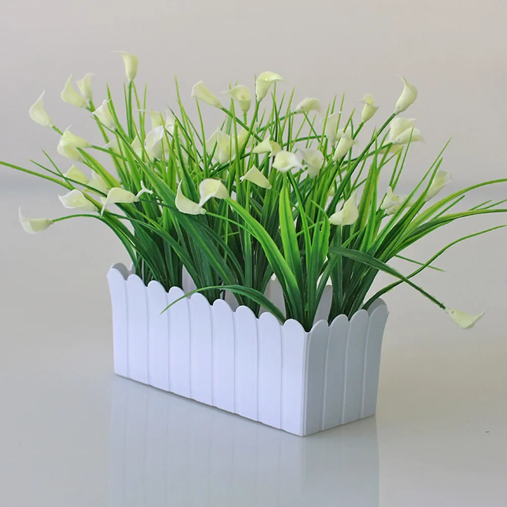 markiificial Bonsai Sztuczne rośliny doniczkowe kwiaty do dekoracji ogrodu domowego na zewnątrz Wysoka jakość i przyjazna dla środowiska