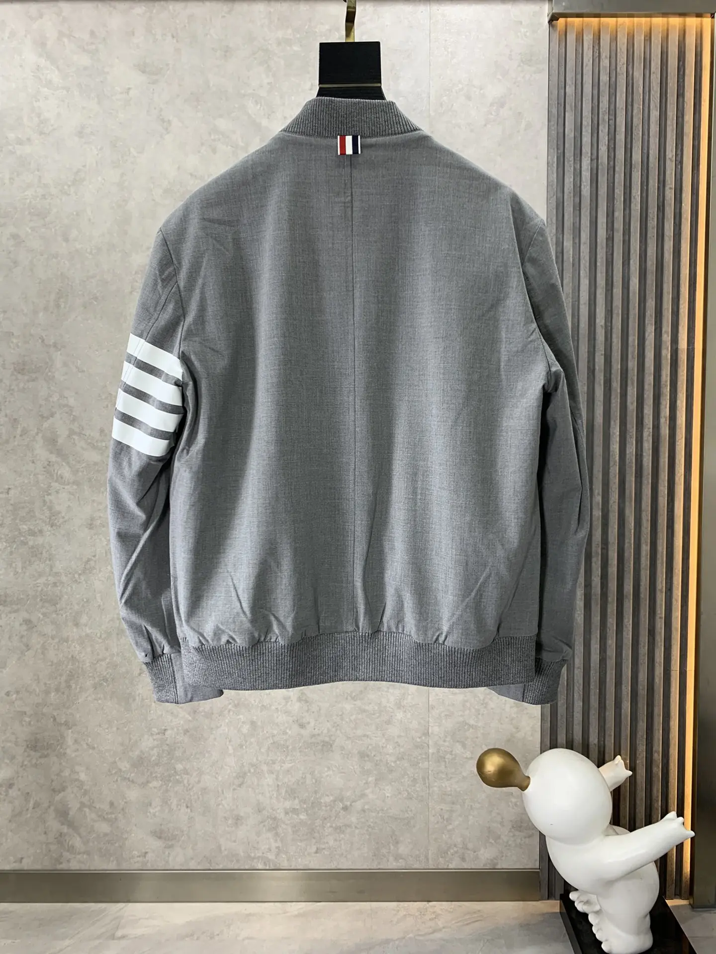 Men Bomber Jacket Casual Autumn Winter Jacket Fashion Brand Design Baseball Collar Streetwear TB THOM Jacket Slim Fit Coat
