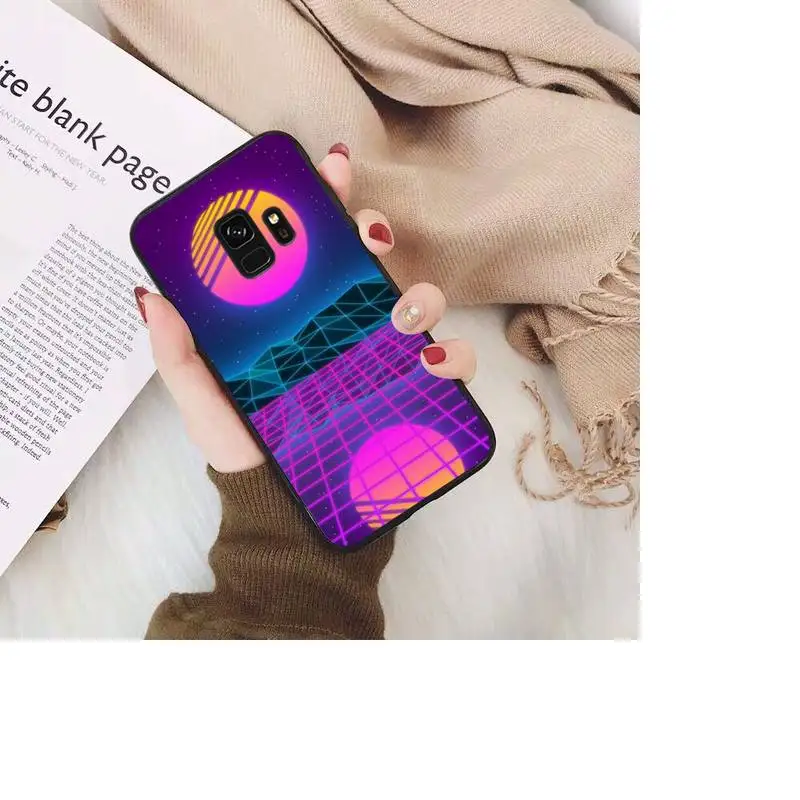 TOPLBPCS Synthwave Retro 80s неоновый красочный чехол для телефона Samsung Galaxy S20 S10 Plus S10E S5 S6 S7edge S8