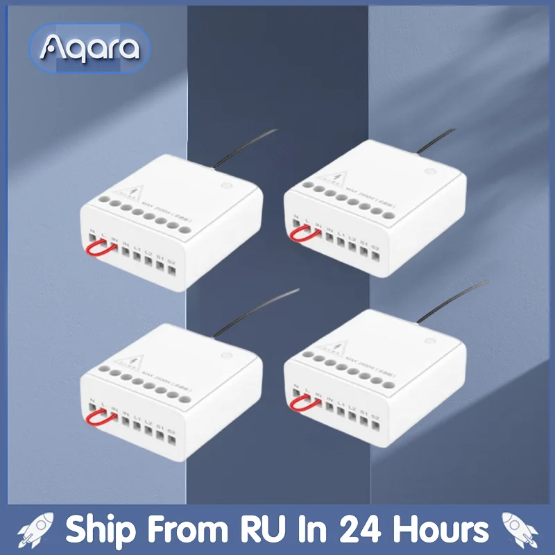 

Aqara Relay Two-way Control Module Wireless Controller Zigbee 2 Channels Work For Smart Xiaomi Home APP Apple HomeKit