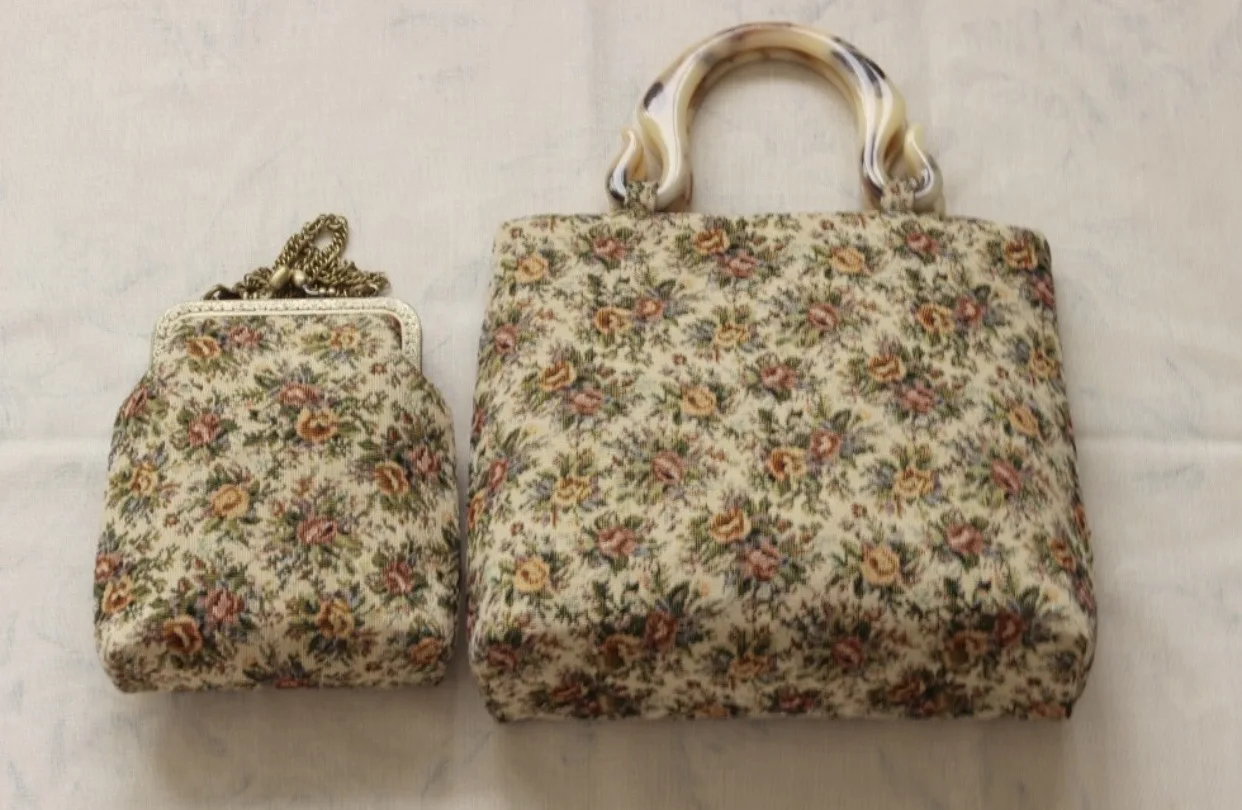 Женское жаккардовое одеяло Lost in Vinatge тканевая жаккардовая сумка с вышивкой Flowe