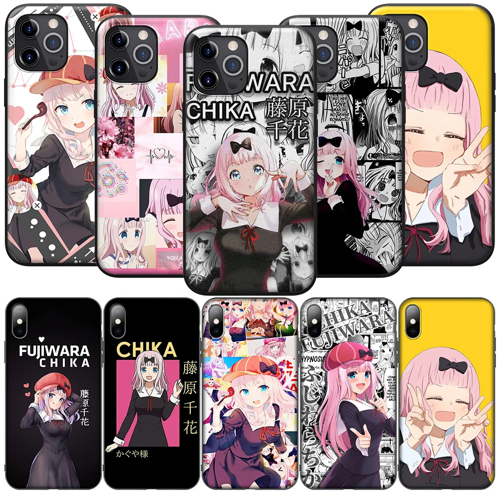 SA73 Fujiwara Chika Girl Anime Soft Case for Samsung Galaxy A01 A02 A03 A03S A10 A10S A20S A30 A30S A50 A50S A70 M02 M21 M31 M51