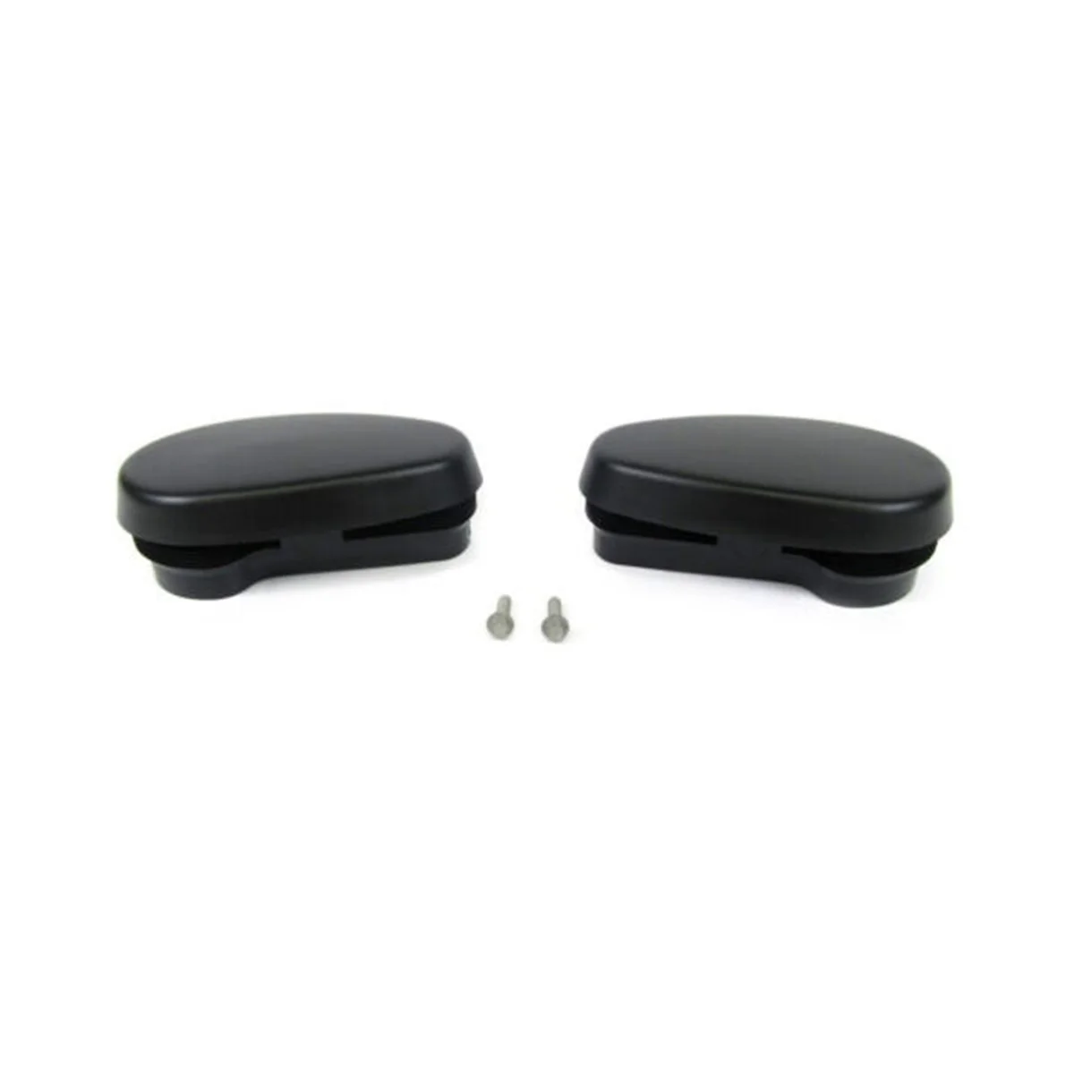 

1Pair Black Tubular Side Steps Bars End Caps Replacement Set 68044463AB for Dodge Ram 1500 2500 3500 2009-2023