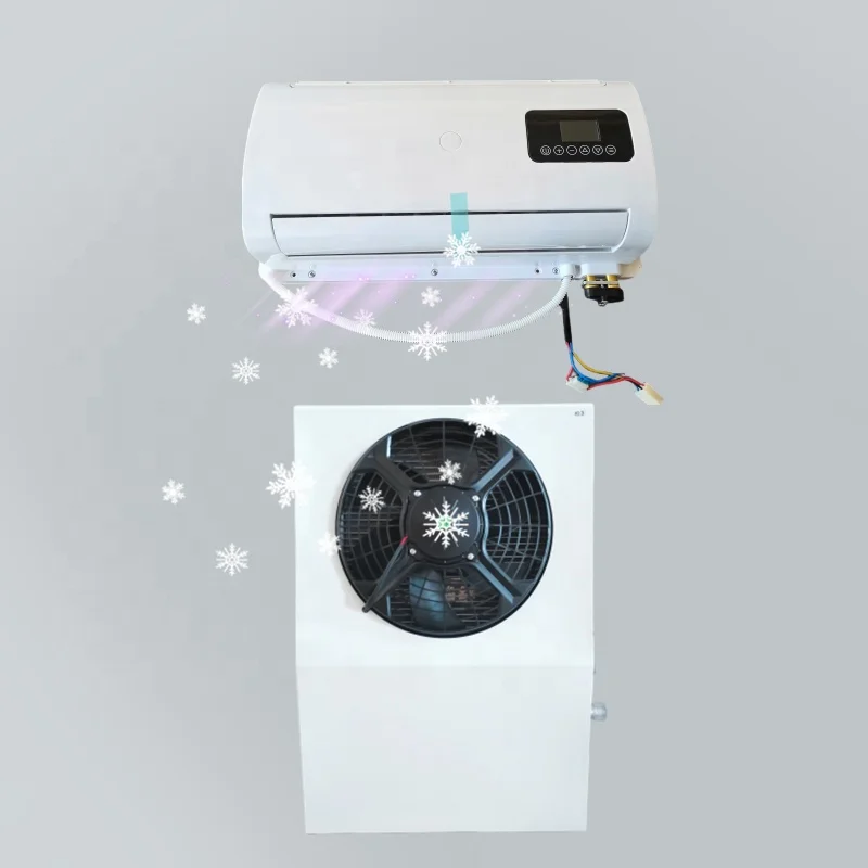 

24V Parking cooler ac kit car 12v compressor electric tractor cab air conditioner