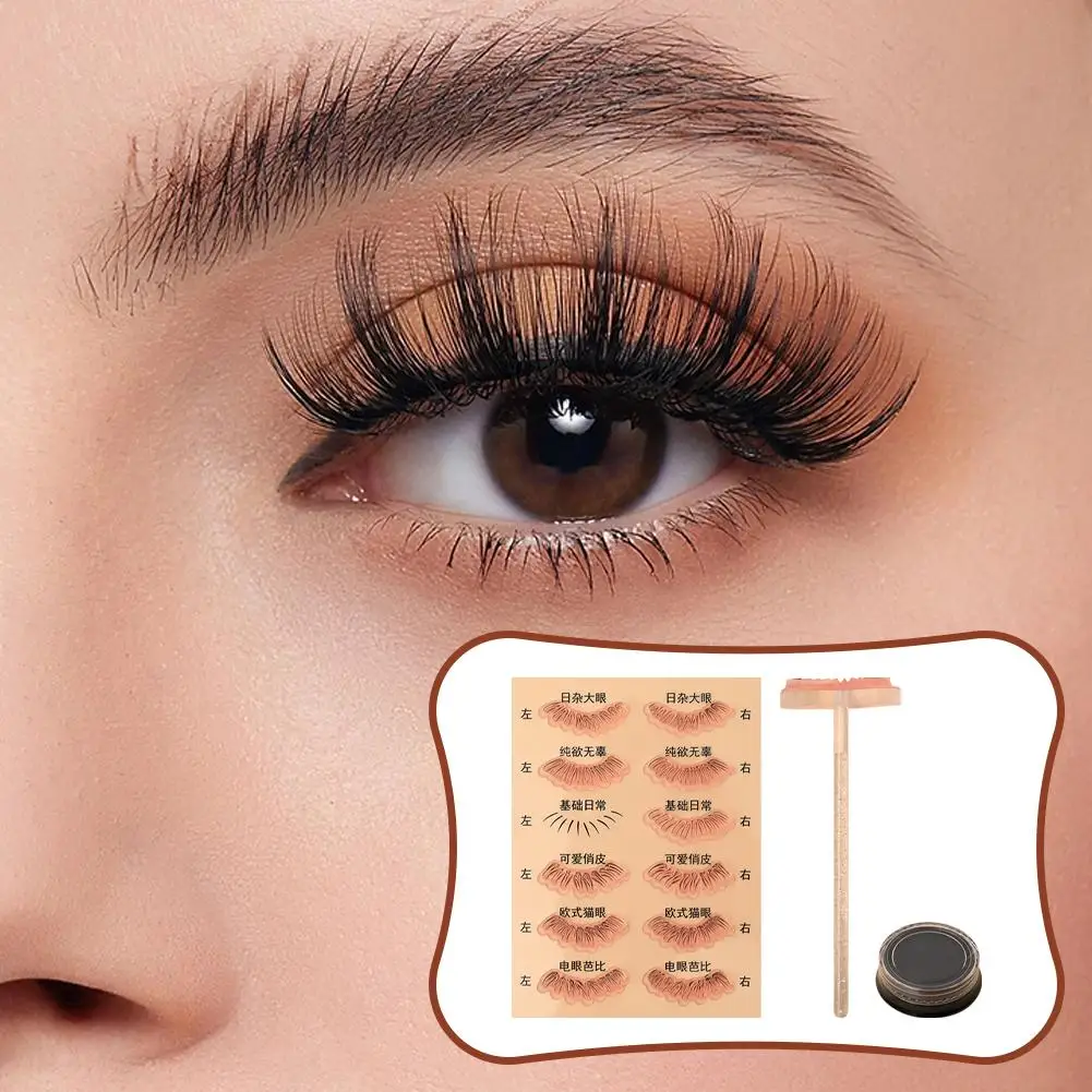 Фототрафарет с ручкой аппликатор для ресниц под искусственными ресницами