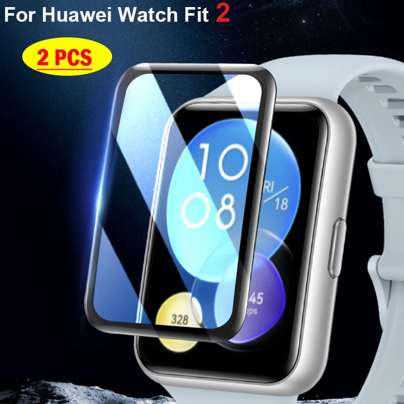 

Soft Glass For Huawei Watch Fit 2 Smartwatch 9D HD Curved full Film (not glass) tempered Screen Protector cover fit2 Accessories