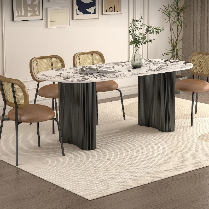 Учебные овальные обеденные столы складной кофейный стол рабочие раздвижные для