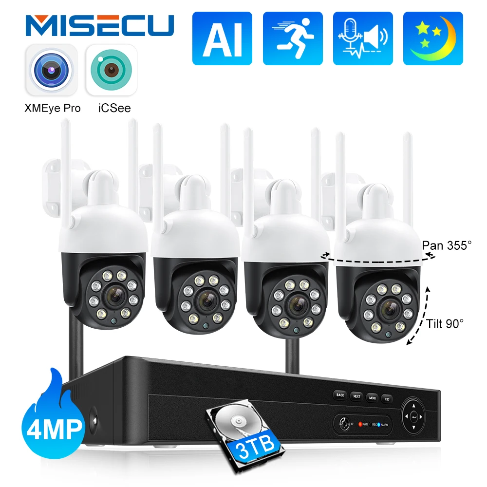 Waterproof Outdoor Wifi Ip Security Camera Set Video Surveillance Kit