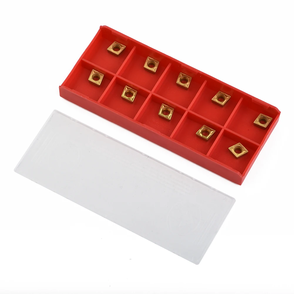 

Toolholding Carbide Inserts Metalworking 10pcs Blade CCMT060204-HM YBC251 CNC Equipment For Turning Tool Durable