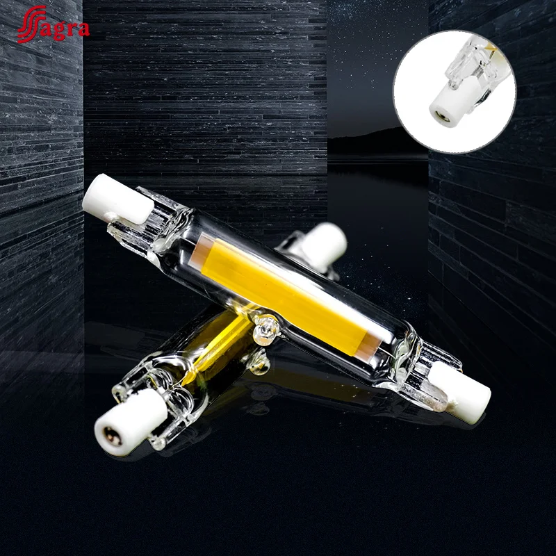 

R7S LED 78mm 118mm r7s Light Bulb 5W 10W 20W COB Glass Lampada LED Lamp AC 220V Corn Light Energy Saving Replace Halogen Light