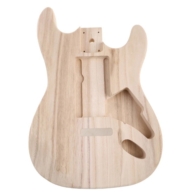

Y1UC DIY Electric Guitar Barrel Body Replacement Body Unfinished Maple Guitar Body Blank Wood Guitar for Guitar Parts