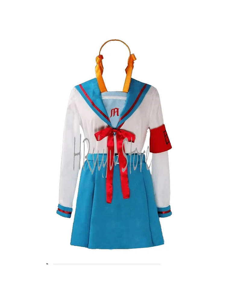 Женский костюм для косплея аниме Харухи Сузумія школьная форма вечеринки на