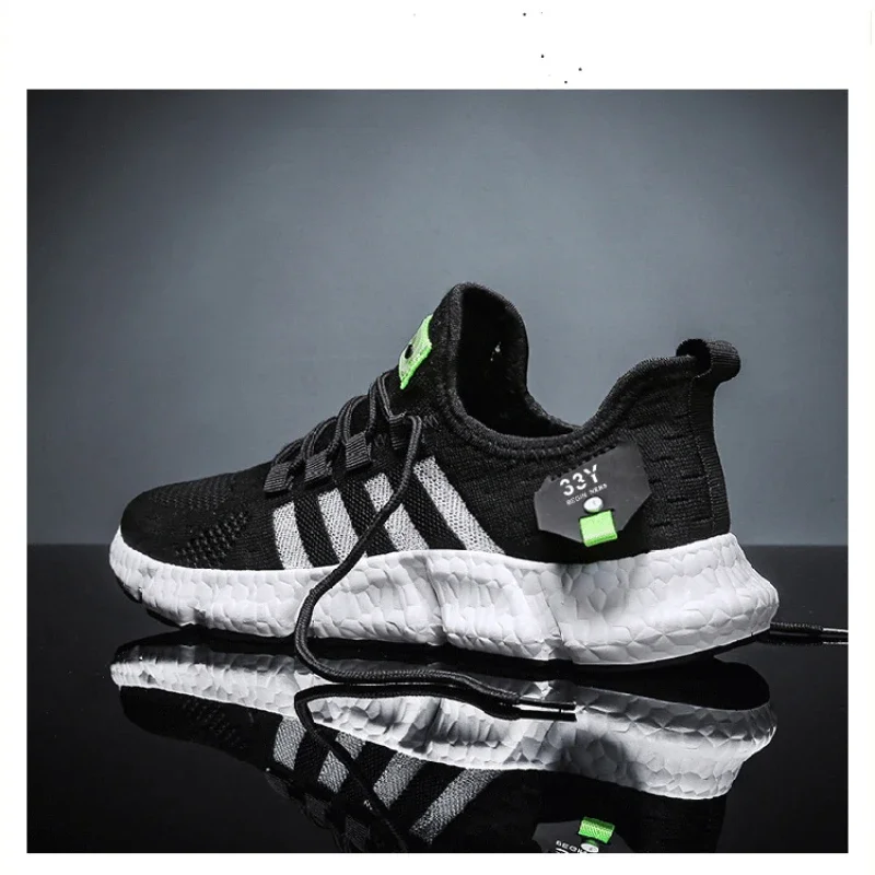 Дышащая повседневная мужская обувь Lightweiht мужские кроссовки сетчатая