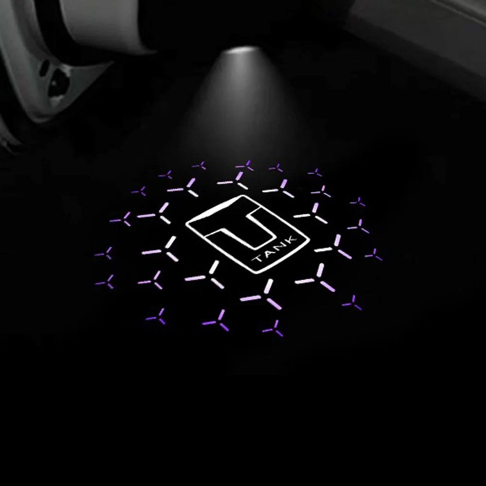 

1 шт. приветственный свет двери автомобиля для Tank 500 2022-2024, индукционная проводка, бесплатная дверь, проекционный свет, украшение, атмосферный свет