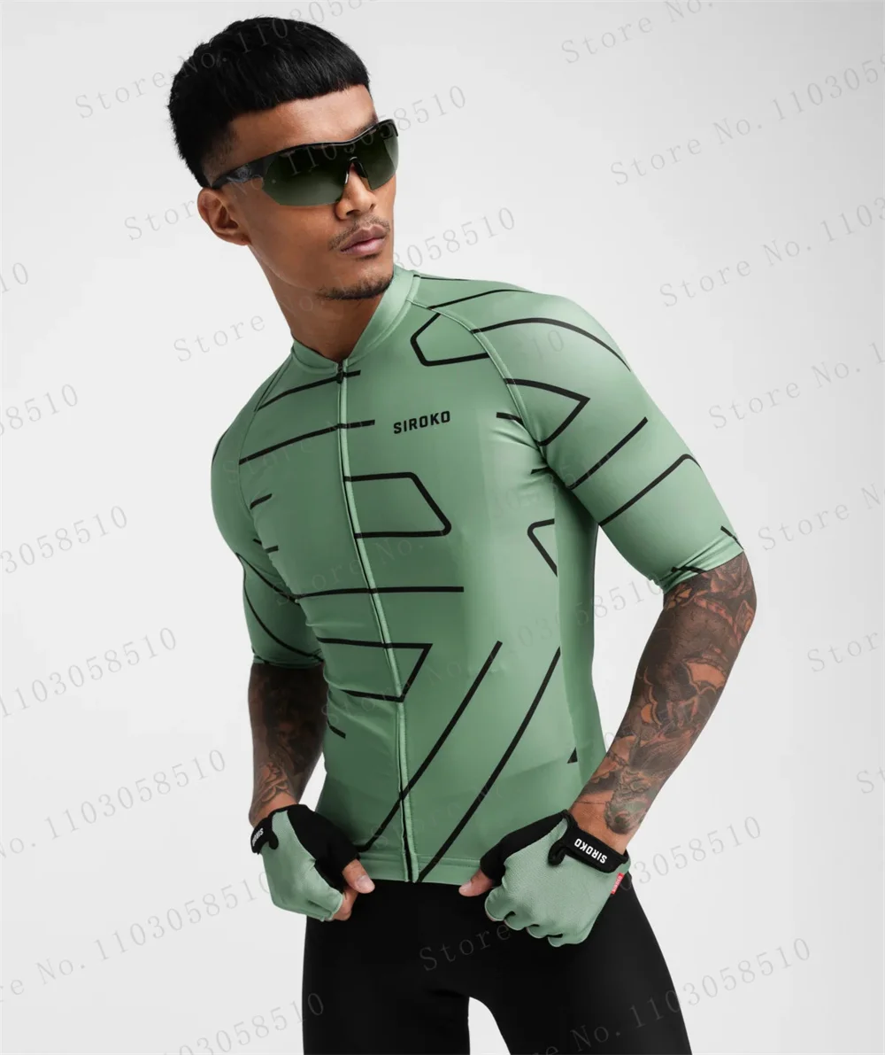 Велосипедная Джерси siroko командная велосипедная с коротким рукавом летняя