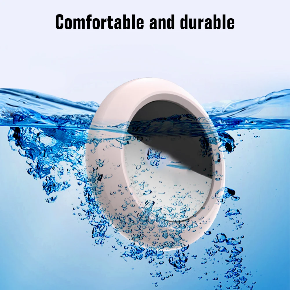 

For Airtags Tracker Silicone Case Anti-lost Protective Sleeve Back Adhesive Mount Soft Cover Protector For Apple Airtags Parts