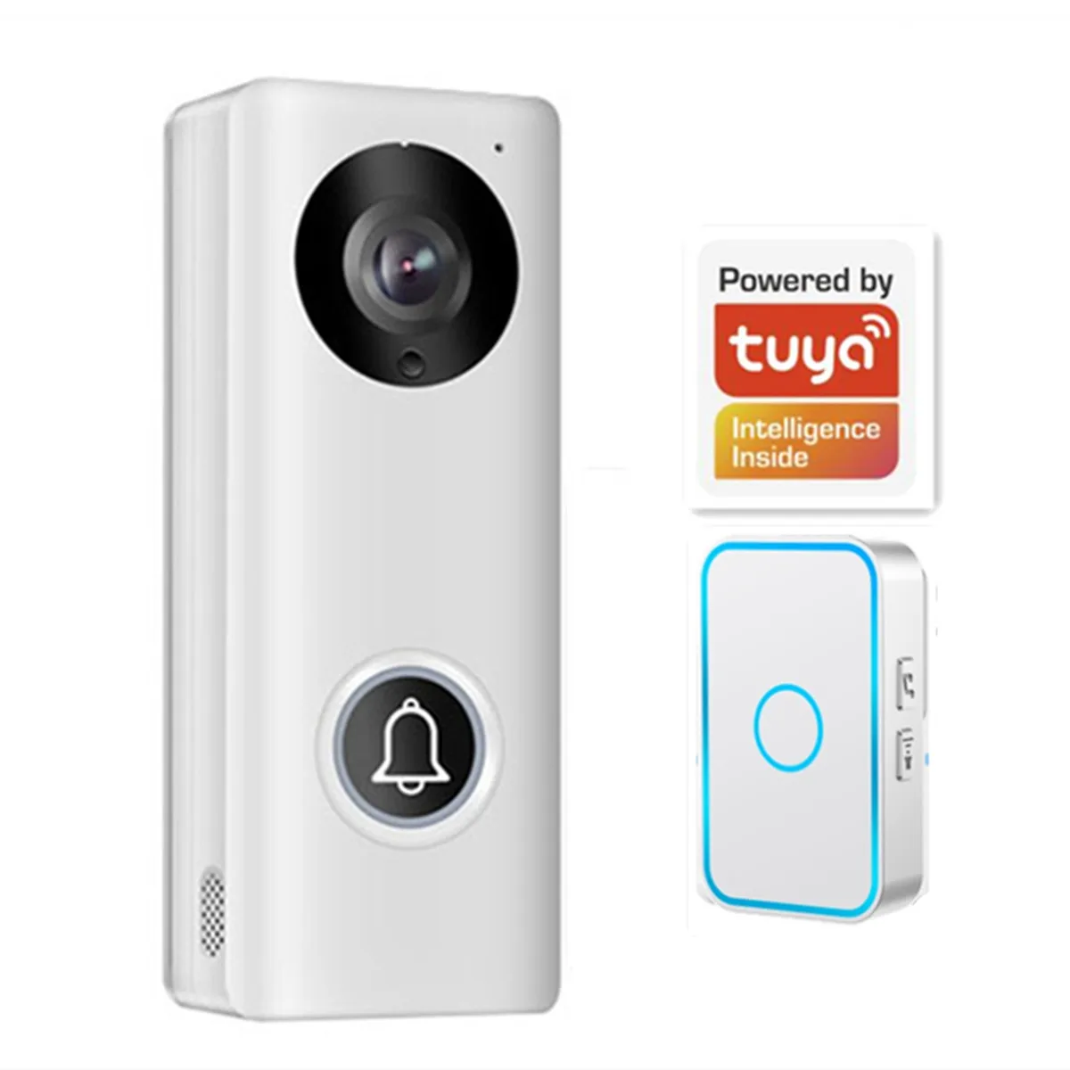 2MP 1080P Tuya  Wireless WIFI Doorbell Support POE Video Door Phone