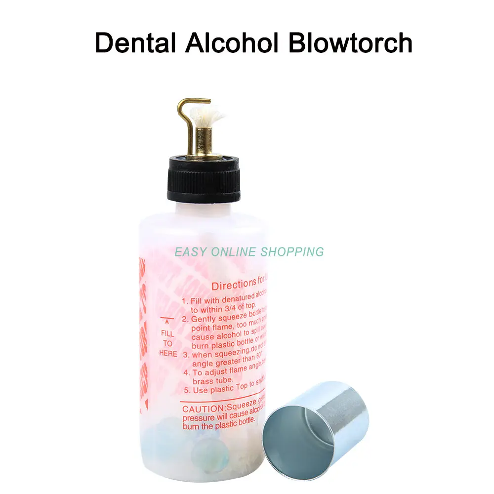 

Dental Lab Alcohol Bottle Dentistry Denture Empty Plastic Torch Bottle Chemical Wax Type Clcohol Lamp