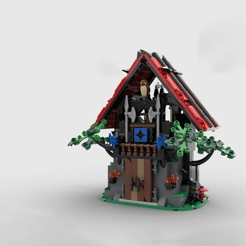 Фото Moc средневековый классический замок, здание, волшебная мастерская, модель DIY, сборка, строительные блоки, игрушка, детский подарок на день рождения №1