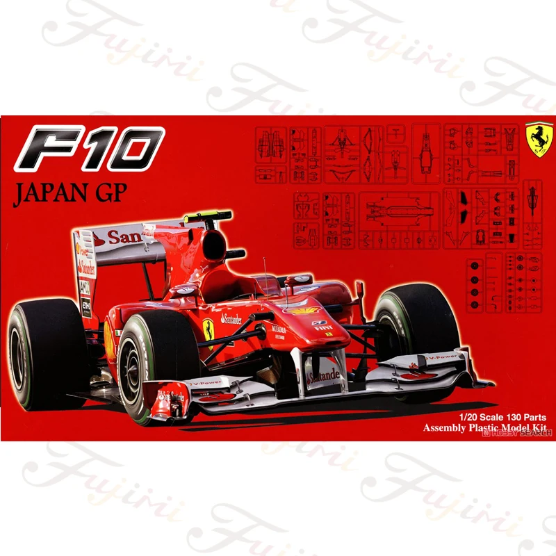 

Игрушечная модель автомобиля в сборе Fujimi 09087, масштаб 1/20 для Ferrari F10 GP F1, набор моделей автомобиля