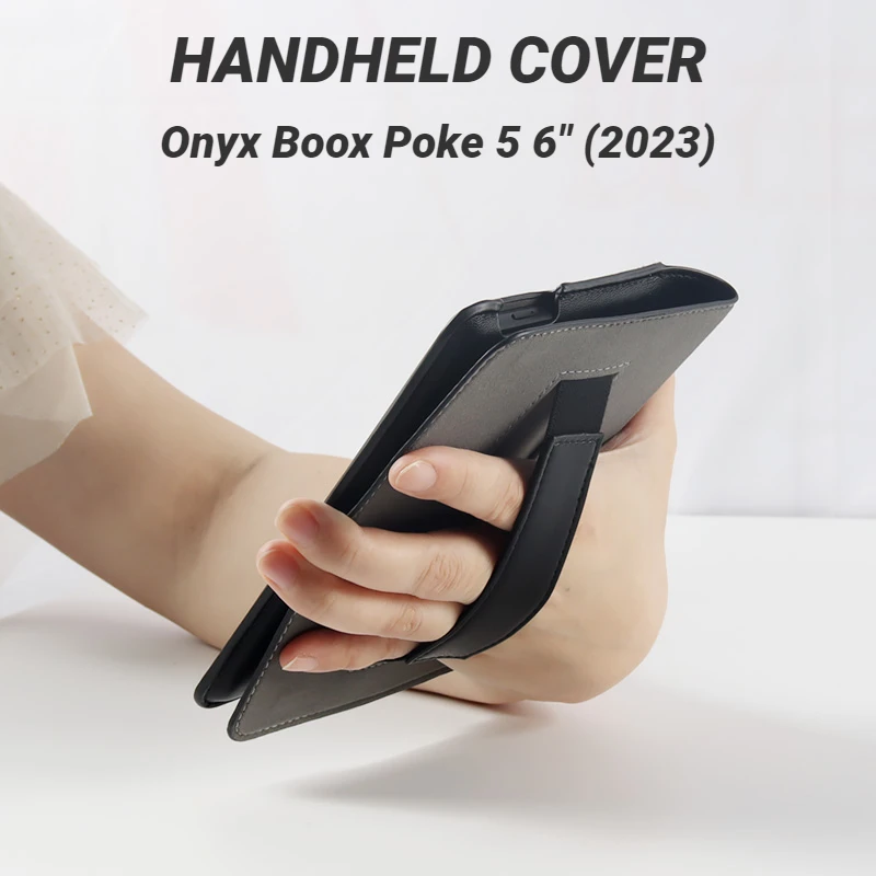 

Folio PU Leather Magnetic Funda For Onyx Boox Poke 5 Case Poke5 6" eBook Handheld Cover with Auto Wake/Sleep Function