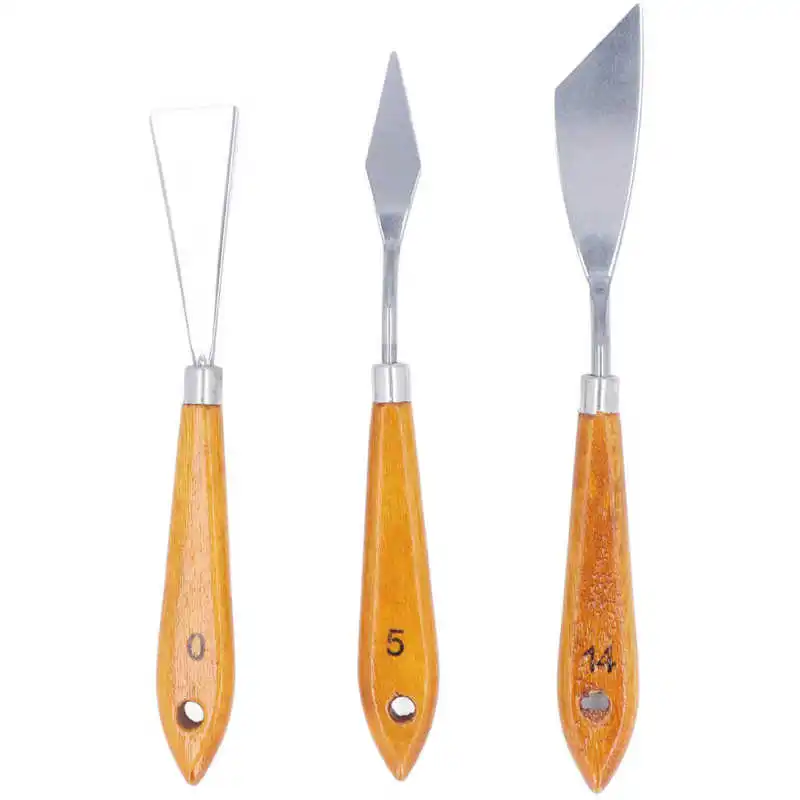 

Palette Knife Stainless Steel Blade Painting Knife for Face Painting Miniatures for Watercolor for Acrylic Painting Nails