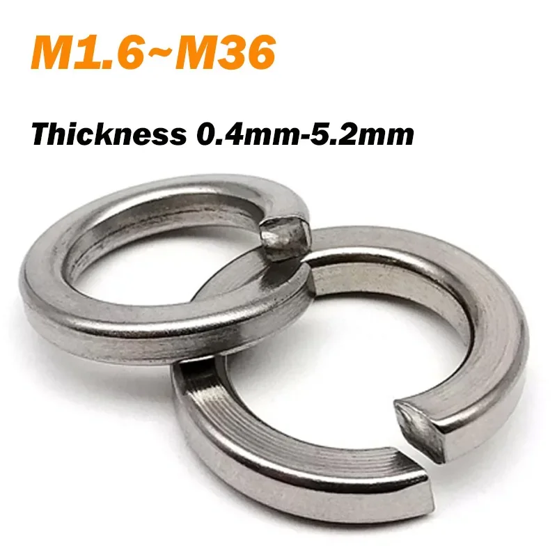 

Пружинные шайбы из нержавеющей стали M1.6-M36