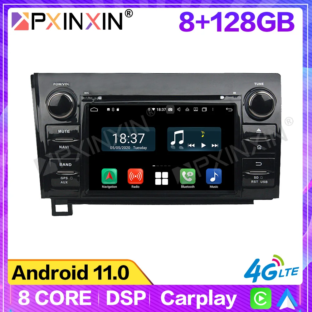 128 Android 11 для Toyota Sequoia Tundra 2010-2012 автомобильный мультимедийный плеер GPS Navi головное