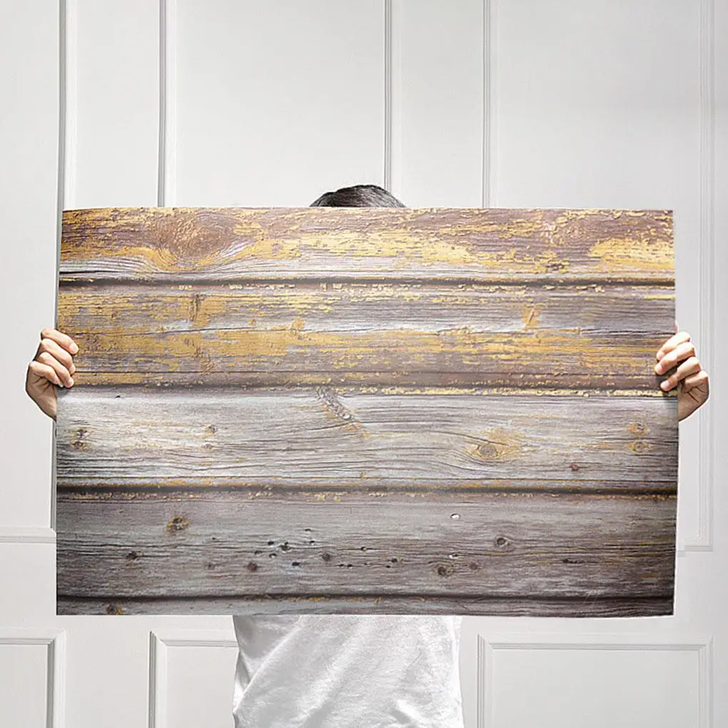 

Double-Sided Wood Grain Background Paper Waterproof Paper Photography Backdrop Plate