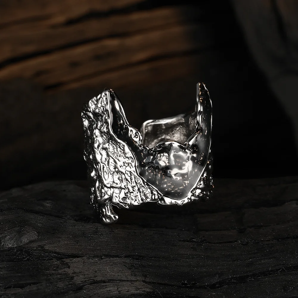 Trend Irregular Lava Personalized Adjustable Opening Women's Ring