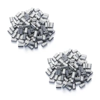 400pcs 116 inch cable ferrule set aluminum alloy crimping loop sleeve for wire rope