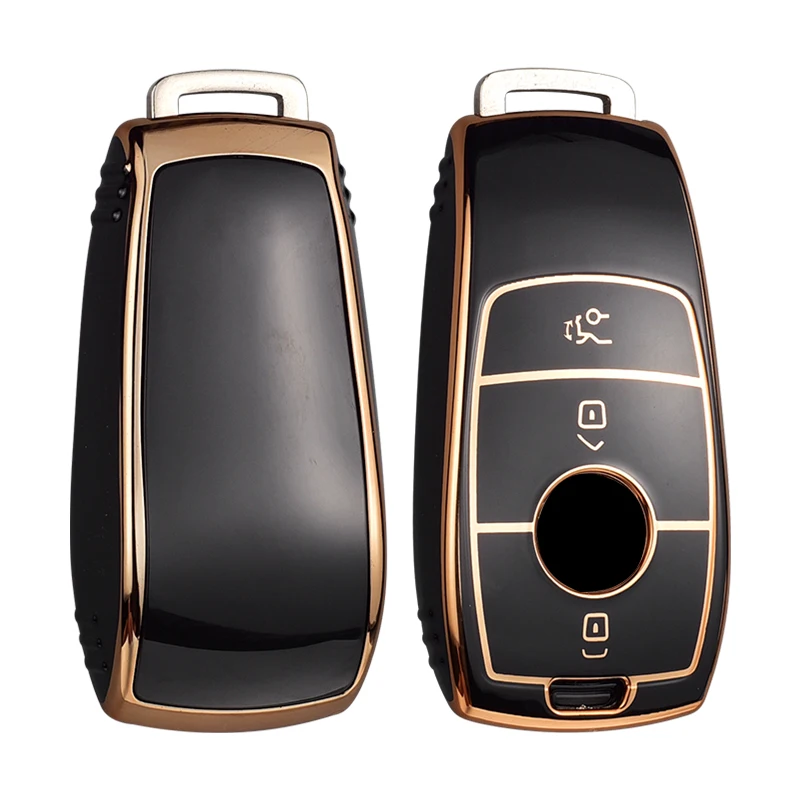 

Мягкий ТПУ чехол для автомобильного брелка для ключей подходит для Mercedes Benz E43 E200L E260 E300L E320 E400 E