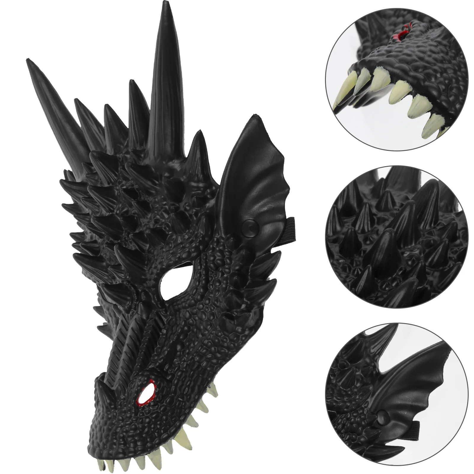 

Headgear Dragon Mask Child Fancy Dress Adults Horrible Pu Prom Decorations Party