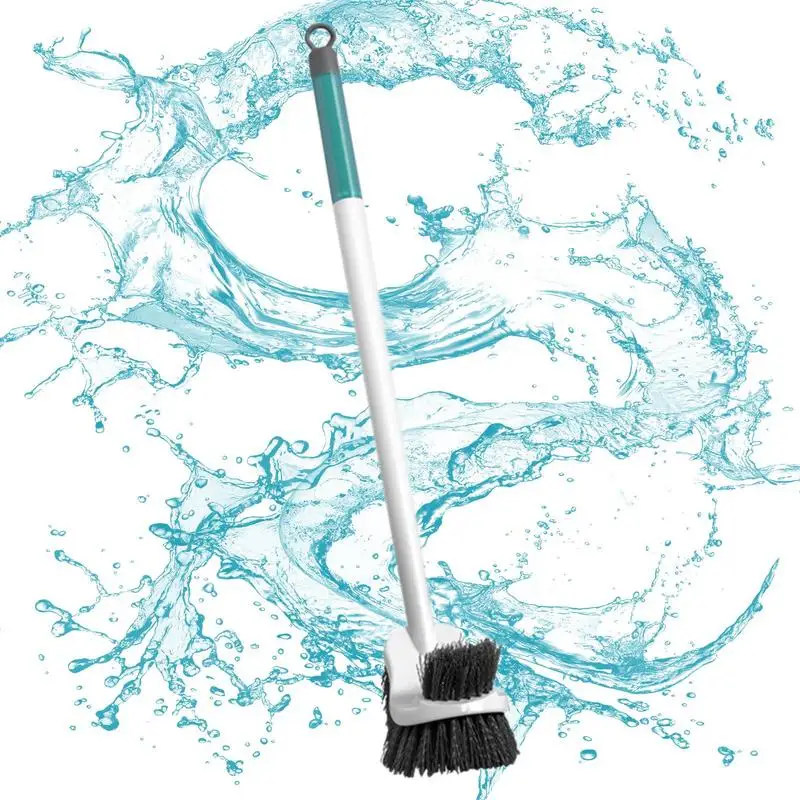 

Жесткие Щетинки щетка для туалета, настенный скребок для туалета, компактный инструмент для очистки ванной комнаты, для пола, раковины, ванны