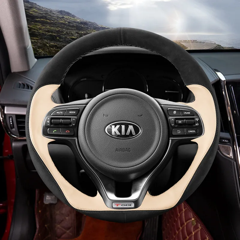 

Сделай Сам ручная строчка замша кожа искусственная кожа для KIA Forte K2 K3 Sportage R K5 K4 Rio KX3 KX1 KX5 аксессуары для интерьера