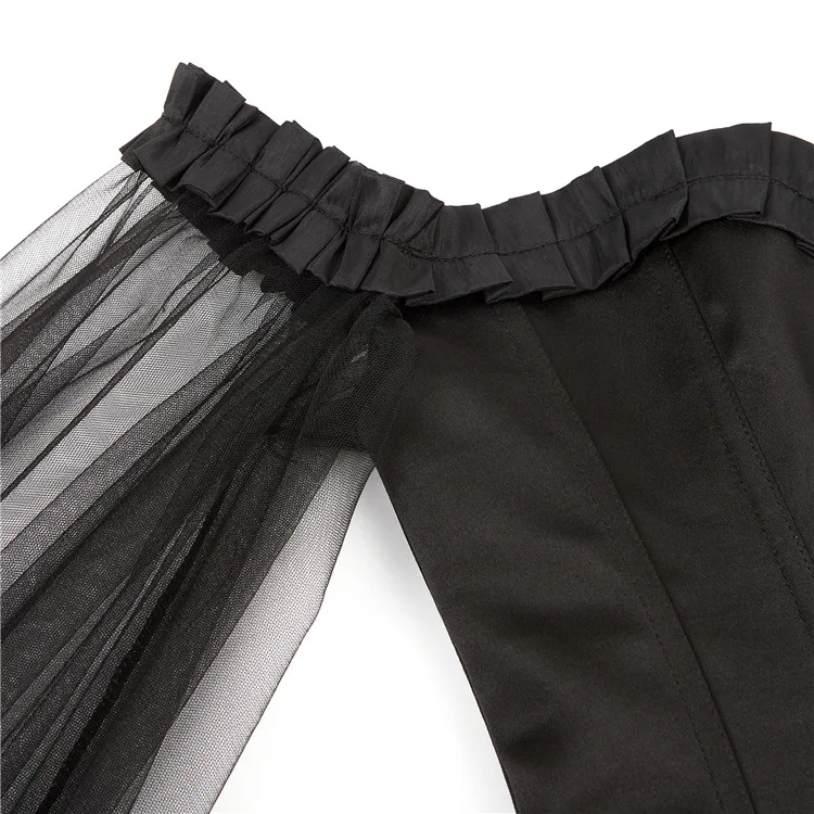 Women Corset Waist Shaper Up Boned Overbust Waist Trainer Corset Bustier Bodyshaper Top Plus Size G-string Push up Shapewear