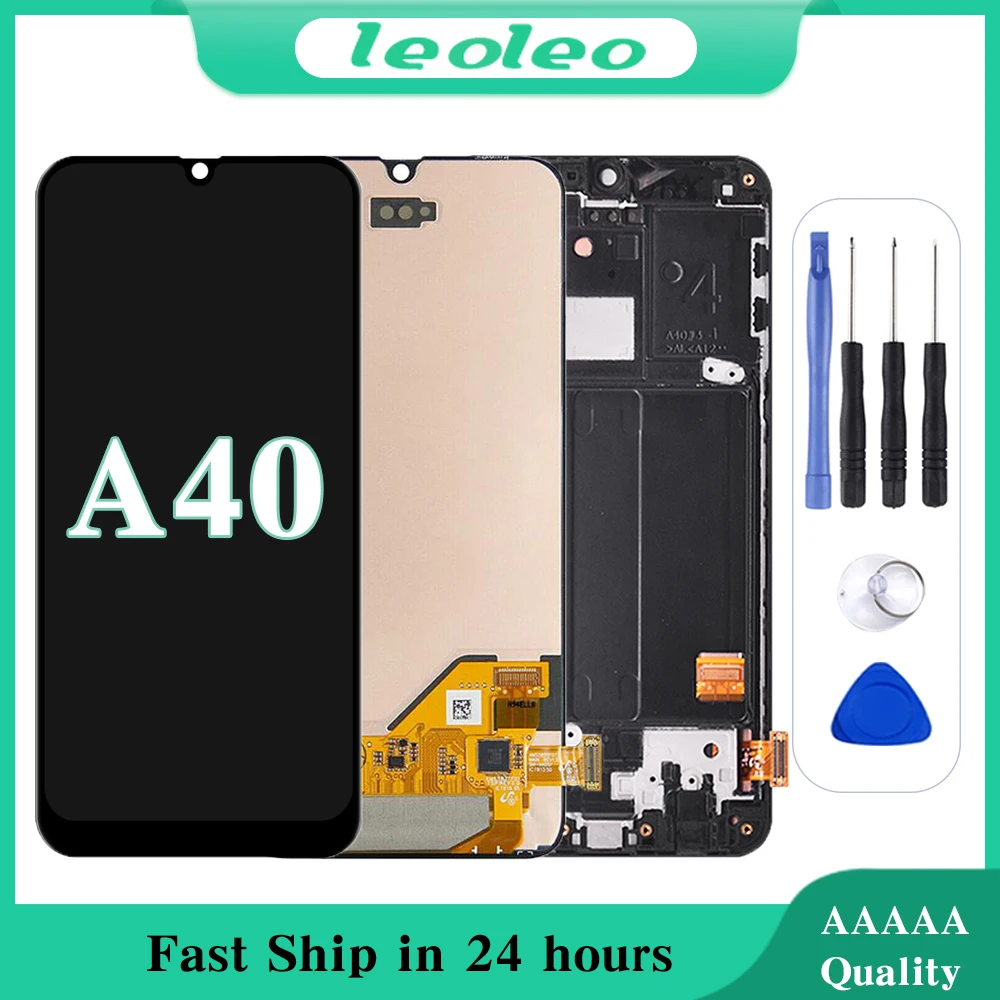 

Super Amoled Screen Replacement For Samsung Galaxy A40 A405 A405F Lcd Display Screen Digitizer Assembly With Frame Original