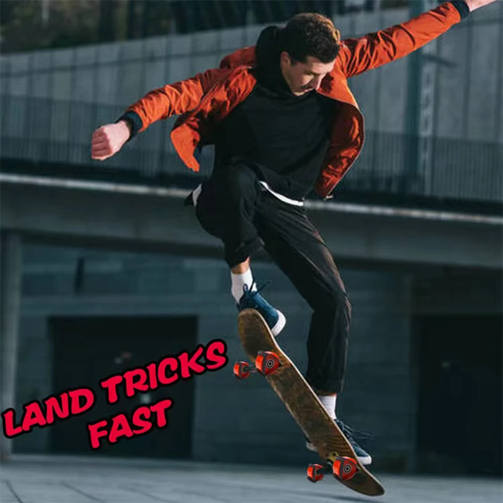 

Skateboard Trick Trainers Easy to Use & Ultra Durable Great Gift for Skaters Learn Kickflips Without Pain 4PCS patinete