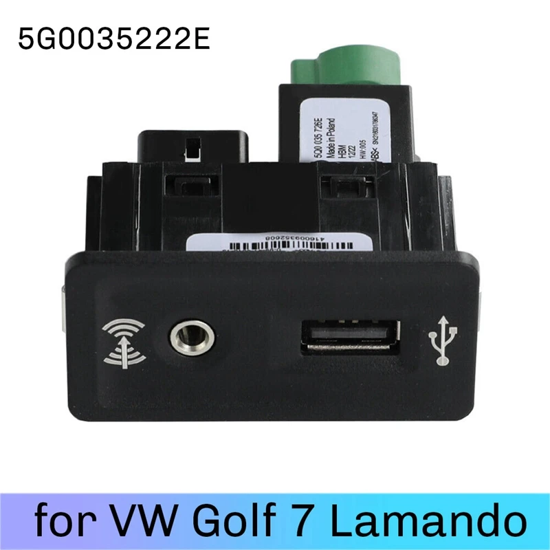 Комплект адаптеров интерфейса для VW Golf 7 MK7 USB + AUX 5Q0035726E 5G003522 2E