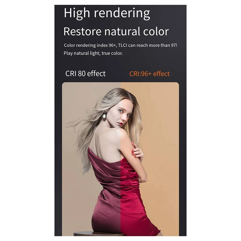 80 Вт COB видео светильник с регулируемой яркостью 2500-6500K фотографический