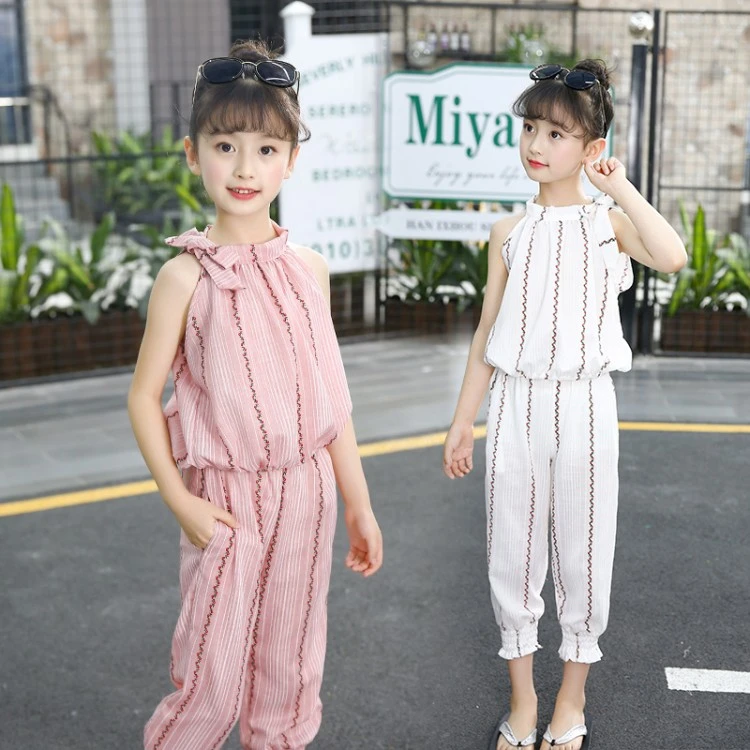 

Party Children's Sets Girl 2023 New of The Trendy Kids Baby Clothes In The Big Able Breathable Two-piece Suits T-shirt and Pants